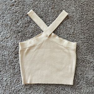 Crossover sweater tank